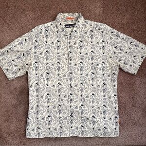 Reyn Spooner 2013 Navy and White Patterned Shirt